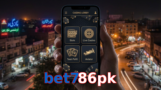 Main screen of Bet786pk app page for PK players