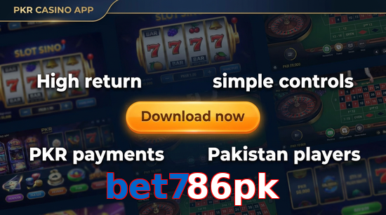 Main screen of Bet786pk gamedownload page for PK players